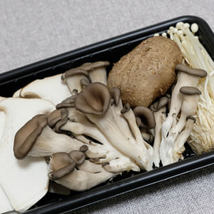 [팩포장] 구이용 모둠버섯 250g  (팽이버섯,표고버섯,새송이,느타리버섯)